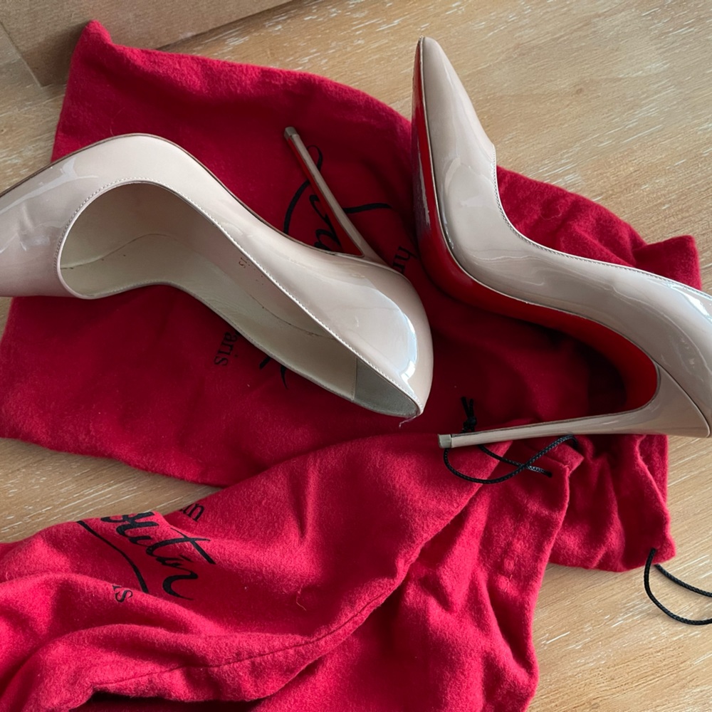 Christian Louboutin So Kate Nude Heels